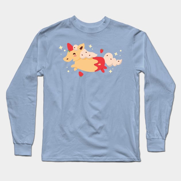 Foodiecorn - Shortcake Long Sleeve T-Shirt by zacrizy